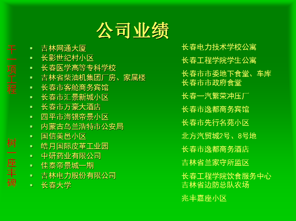 公司业绩